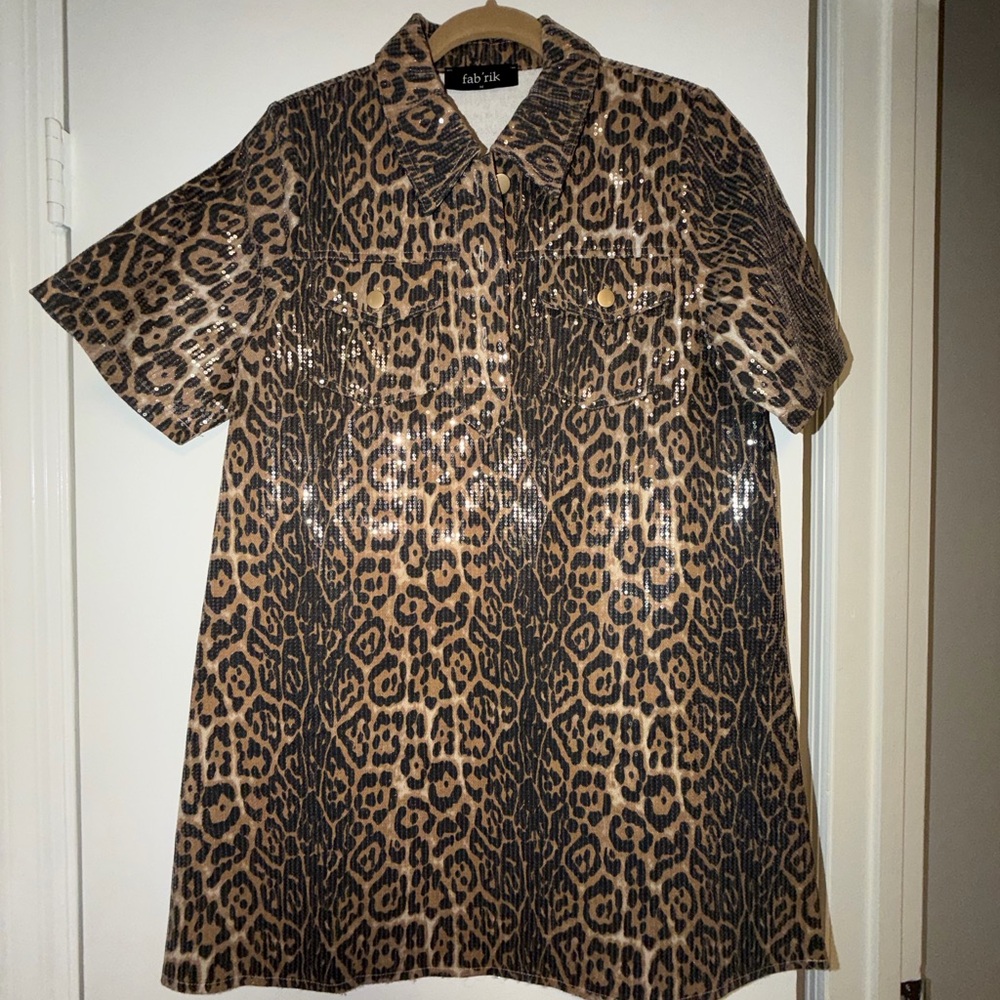 Fab'rik Women’s Leopard Mini Dress